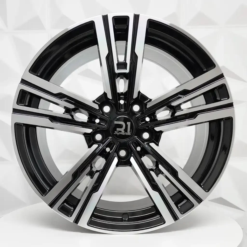 RIN 20X8.5 5-120 R1 SPORT 5006HB BLACK MACHINE FACE ET35 CB74.1