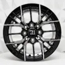 RIN 13X5.5 4-100/114.3 R1 SPORT RGW05 BLACK MACHINE FACE+UNDERCUT ET35 CB73.1 