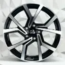 RIN 16X7 5-112 R1 SPORT L1904 BLACK MACHINE FACE ET40 CB73.1
