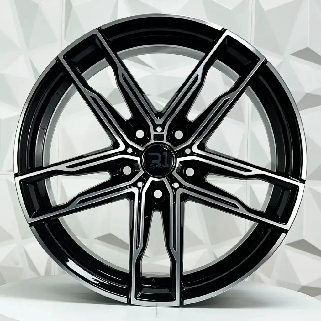 RIN 19X9.5 5-120 R1 SPORT ULF-R23 BLACK MACHINE FACE ET30 CB72.56