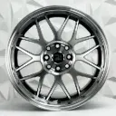 RIN 16X8 4-100/114.3 R1 SPORT SH37 BLACK MACHINE FACE MACHINE LIP ET15 CB73.1