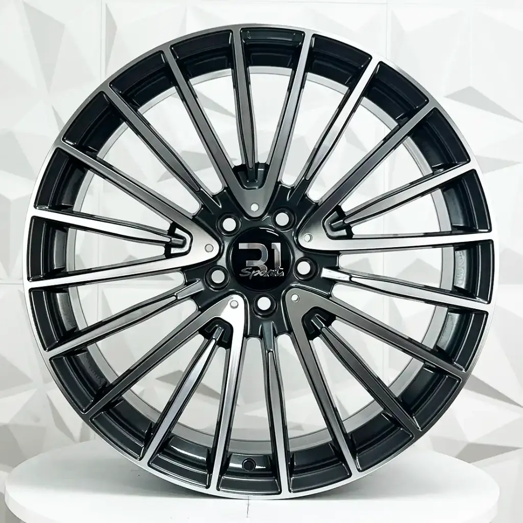 RIN 20X9.5 5-112 R1 SPORT M075 GUNMETAL MACHINE FACE ET38 CB66.6